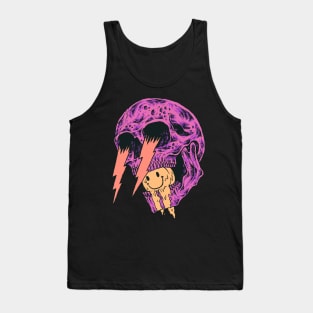 Retro Lightning Skull Tank Top